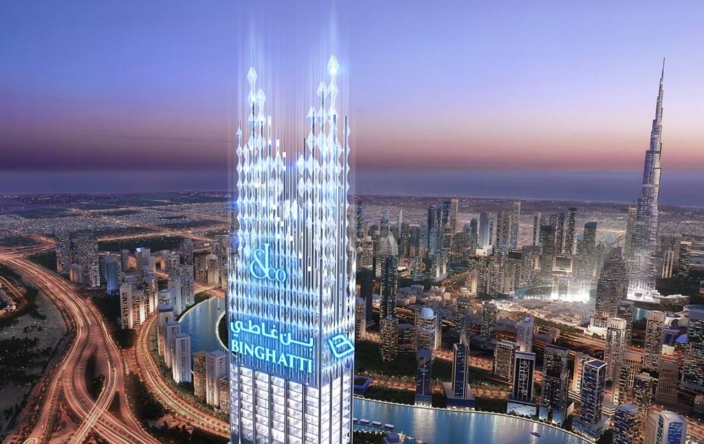 Penthouse in Dubai at Burj Binghatti Jacob & Co Residences is ultra-modern and luxury.