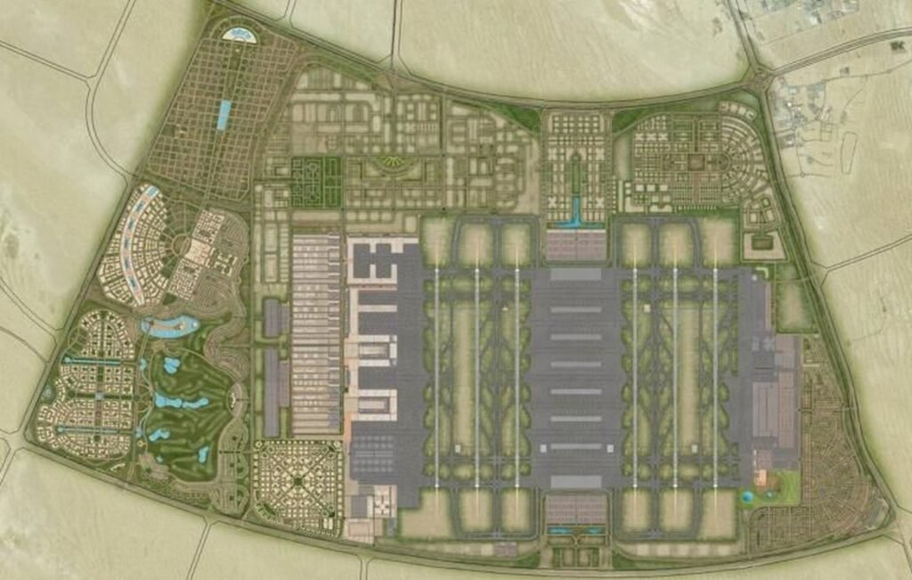 off-plan projects in UAE with Al Maktoum International Airport plan 